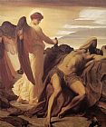 Lord Frederick Leighton Canvas Paintings - Elijah in the Wilderness